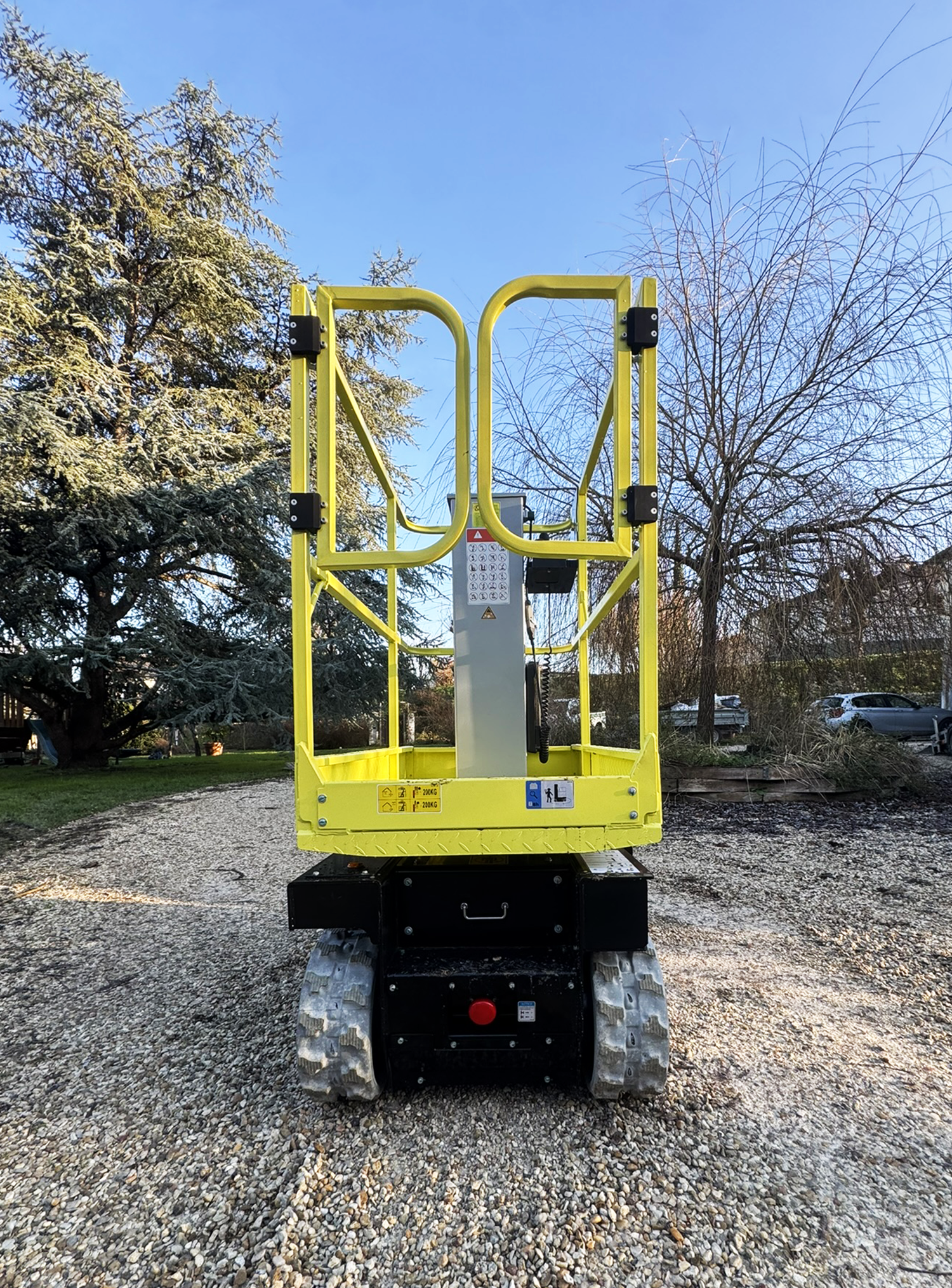 Nacelle sur chenilles Microlev 400 - Vue de face
