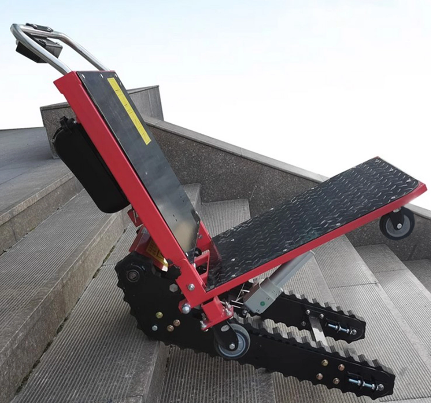 Monte charge escalier profesionnel Zentrax en situation sur escalier