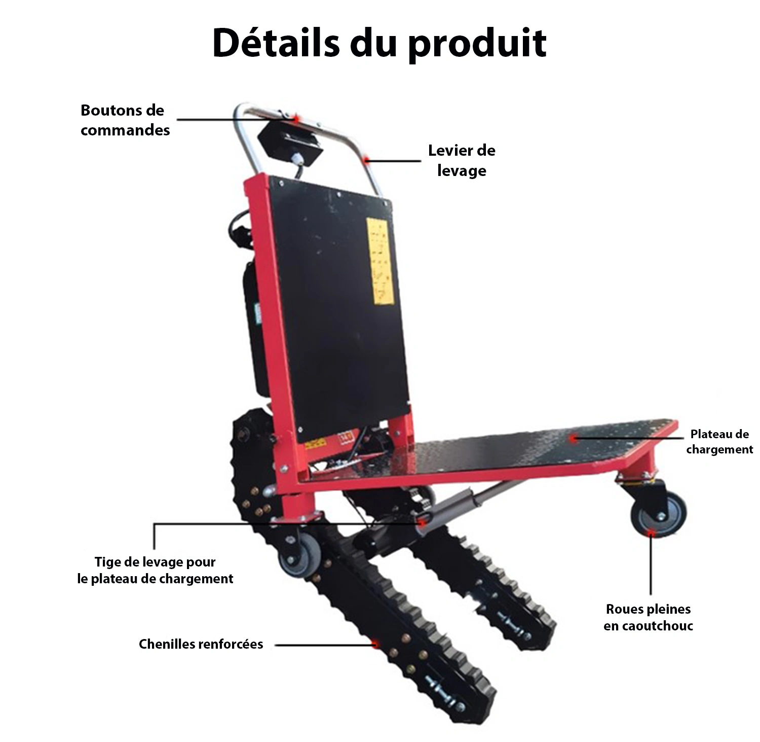 Détails du Monte charge escaliers professionnel Zentrax